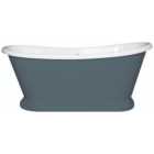 Bayswater Stiffkey Blue Freestanding Painted Boat Bath - 1700 x 750mm