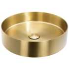 Abode Cava Round Countertop Steel Basin - Brushed Brass