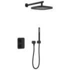 Nexa By VADO Veva Dual Outlet Concealed Thermostatic Mixer Shower Kit - Matt Black