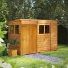 Power Sheds 10 x 4ft Pent Overlap Dip Treated Shed