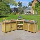 Zest Outdoor Kitchen - Set & 2 Double Unit Covers & 1 Corner Unit
