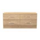 Welcome Furniture Ltd Avon 4 Drawer Bed Box in Nebraska Oak - Ready Assembled