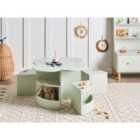 Beliani Kids Table with Chairs TIBOO Light Green
