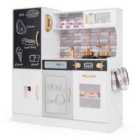 Costway White Play Kitchen Toy Set Sounds