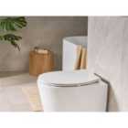 Beliani Toilet Seat PUTUMAYO Slim Soft Close Duroplast White
