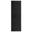 Doormat Washable Black 60X180Cm