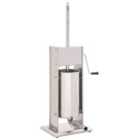 vidaXL Manual Sausage Stuffer Silver 15 L Stainless Steel