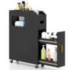 Costway Black 16 CM Small Bathroom Storage Cabinet