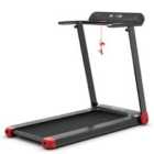 Costway Folding Treadmill With App Control And Bluetooth Speaker-red