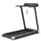 Costway Folding Treadmill With App Control And Bluetooth Speaker-silver