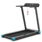 Costway Folding Treadmill With App Control And Bluetooth Speaker-blue