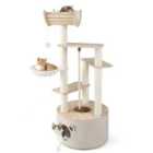 Costway 141cm Tall Wooden Cat Tree