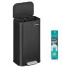 Songmicshome 30L Kitchen Pedal Bin, Steel Trash Bin