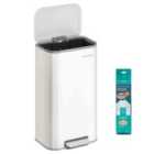 Songmicshome 30L Kitchen Pedal Bin, Steel Trash Bin