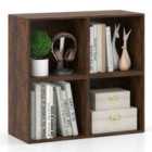 Costway Set Of 4 Cube Storage Organizers For Small Space-brown
