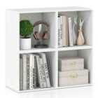 Costway Set Of 4 Cube Storage Organizers For Small Space-white