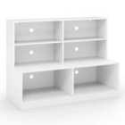 Costway 2-in-1 Entryway Shoe Cabinet With 2 Anti-tipping Kits For Living Room-white