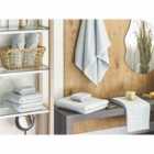 Beliani Set of 9 Towels MITIARO Terry Cotton Mint Green