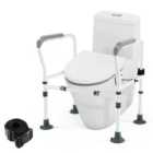 Costway Grey Stand Alone Toilet Safety Frame