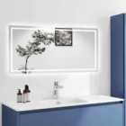 AICA Bathrooms 1100x800mm Bathroom Mirror Dimmable LED With Anti-Fog[IP44 Rated] Illuminated Backlit Wall Mounted Vanity Mirror,Touch Sensor Switch,Rectangular