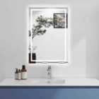 AICA Bathrooms 1100x700mm Bathroom Mirror Dimmable LED With Anti-Fog[IP44 Rated] Illuminated Backlit Wall Mounted Vanity Mirror,Touch Sensor Switch,Rectangular