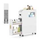 Costway White 16 CM Small Bathroom Storage Cabinet