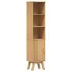 vidaXL Bathroom Cabinet Olden Brown 35 x 30 x 159 cm Solid Pine wood