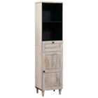 vidaXL Bathroom Cabinet White 38 X 33 X 160cm Engineered Wood