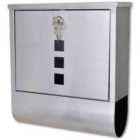 vidaXL Stainless Steel Mailbox