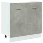 vidaXL Sink Bottom Cabinet Lyon Concrete Grey 80X46X81.5cm Engineered Wood
