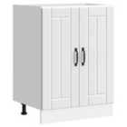 vidaXL Sink Base Cabinet Lucca White Engineered Wood