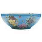 vidaXL Countertop Basin Multicolour Round ?41x14 cm Ceramic