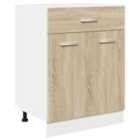 vidaXL Drawer Bottom Cabinet Lyon Sonoma Oak 60X46X81.5cm Engineered Wood