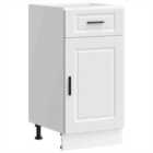 vidaXL Kitchen Base Cabinet?Porto White Engineered Wood