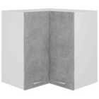 vidaXL Hanging Corner Cabinet Concrete Grey 57X57X60cm Engineered Wood