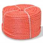 vidaXL Twisted Rope Polypropylene 10 mm 500 m Orange