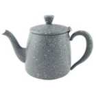Café Olé Premium Granite Effect Teapot 14 Cups/1.4L/48Oz, 18/10, 18/10 Stainless Steel, Grey
