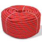 vidaXL Marine Rope Polypropylene 14 mm 250 m Red
