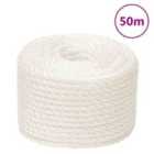 vidaXL Work Rope White 16 mm 50 m Polypropylene