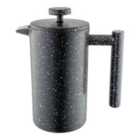 Café Olé Cfd Double Wall Granite Effect Cafetière 3 Cups/350Ml, 18/10 Stainless Steel, Black