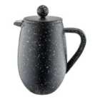 Café Olé Bfd Double Wall Granite Effect Cafetière 3 Cups/350Ml, 18/10 Stainless Steel, Black