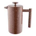 Café Olé Cfd Double Wall Granite Effect Cafetière 3 Cups/350Ml, 18/10 Stainless Steel, Red