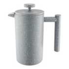 Café Olé Cfd Double Wall Granite Effect Cafetière 3 Cups/350Ml, 18/10 Stainless Steel, Grey