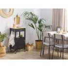 Beliani Kitchen Trolley Siena Black