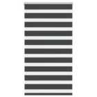 vidaXL Zebra Blind Black 70x150 cm Fabric Width 65.9 cm Polyester