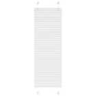 vidaXL Pleated Blind White 50x150 cm Fabric Width 49.4 cm Polyester