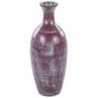 Beliani Decorative Vase KARDIA Ceramic 57 cm Brown