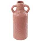 Beliani Flower Vase DRAMA Ceramic 24 cm Pastel Pink