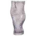 Beliani Flower Vase DYTIKO Glass 31 cm Grey