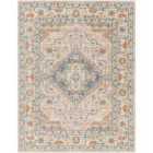 Livabliss Marion Machine Washable Oriental Boho Oatmeal/Rust Area Rug (140 x 200 cm)